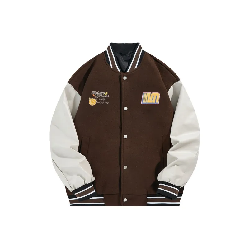 LIGHTNING MONSTER Baseball Jacket Unisex-4