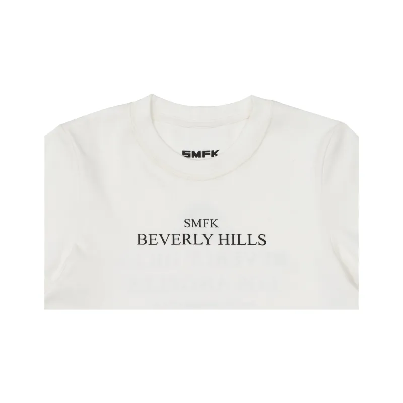 SMFK Regular T Shirt Women's Snow Mountain White-2