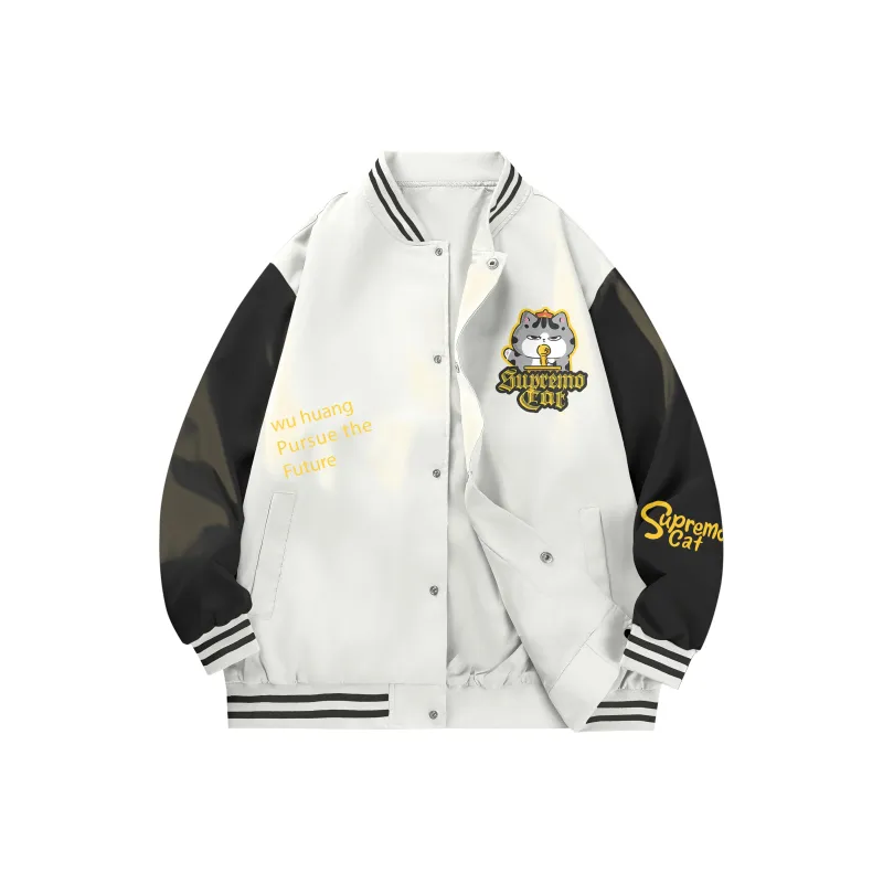 Supremo Cat Baseball Jacket Unisex-2