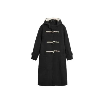 ZARA Parka Coats Men's Coal Gray