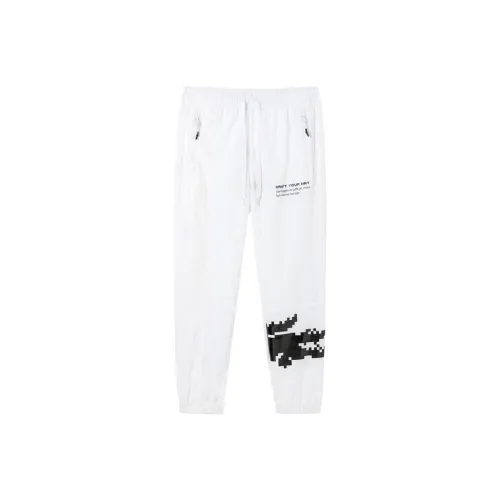 LACOSTE Casual Pants Unisex White