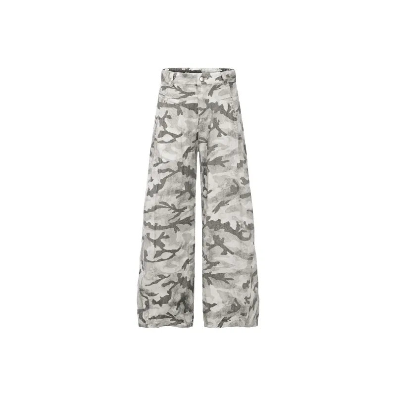 Beam Mix With Kimchi x LBPC X PickleClub Jeans Unisex Gray Camouflage-1