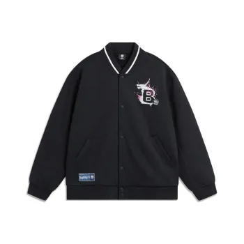 LiNing Basketball Collection Baseball Jacket Men's Black