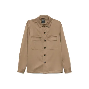 Ermenegildo Zegna Long Sleeved Buttoned Overshirt