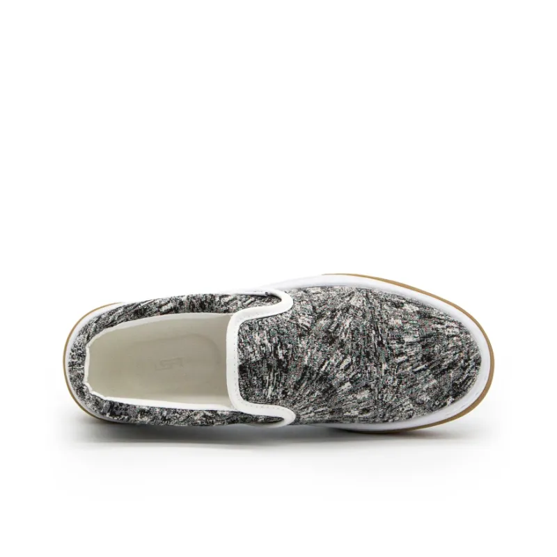 YIBONI Slip Resistant, Abrasion Resistant, Breathable Low Top Canvas Shoes Unisex Gray-3