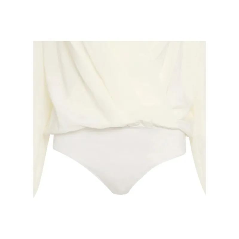 HUGO BOSS Pleated Silk Bodysuit-2