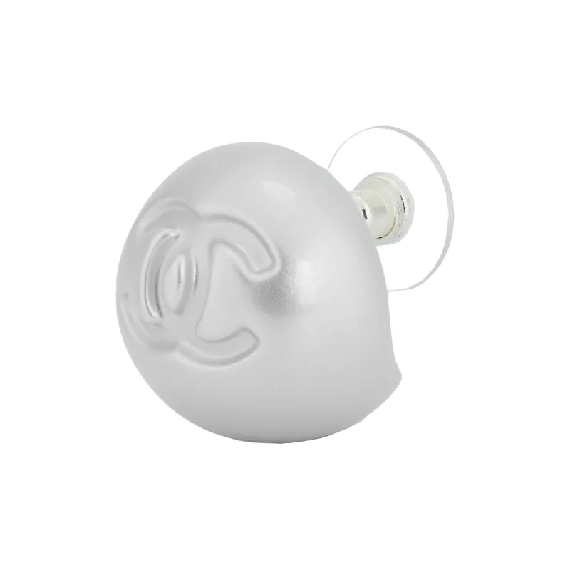 CHANEL Metal, Resin Stud Earrings Women's White-2