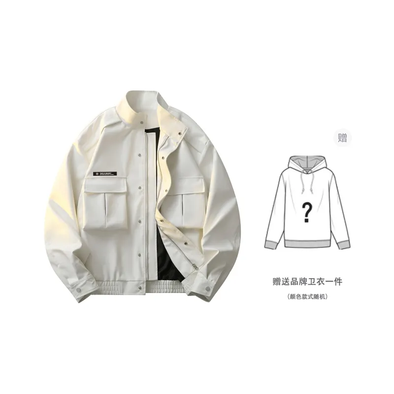 Qnxeey Leather Jackets Unisex-31