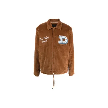 Deus Ex Machina Logo patch Corduroy Shirt Jacket