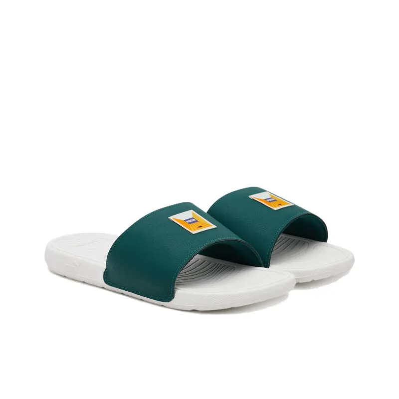 PUMA Cool Cat 2.0 Slide Slippers Men's Green-2