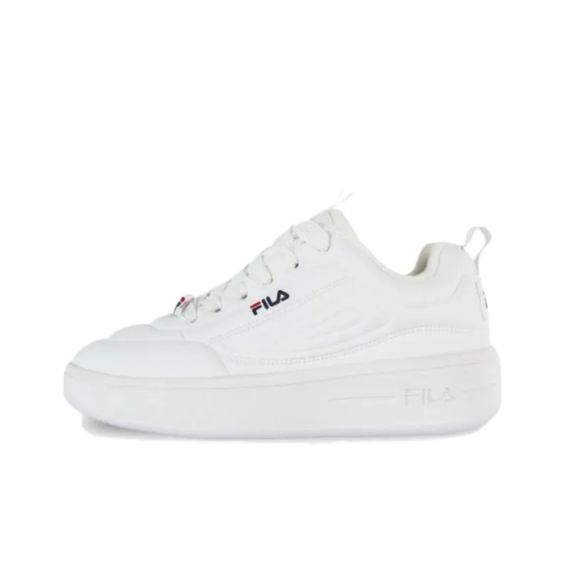 FILA Superbubble Anti Slip Wear Resistant Low Top Casual Shoes Women's White-0