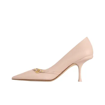 LOUIS VUITTON 6AM Slim Heel High Heels 7.5cm Women's Nude