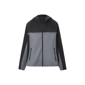 Adidas Jacket Unisex Black Gray Color