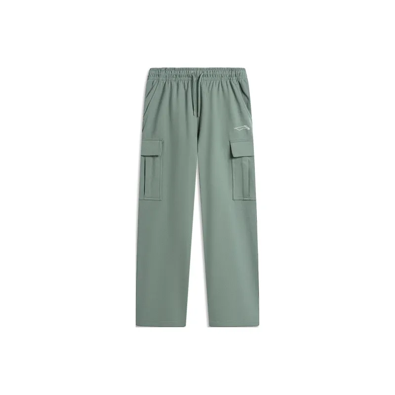 LiNing Skateboard Knitted Sports Pants Men's Qian Shan Jade-0