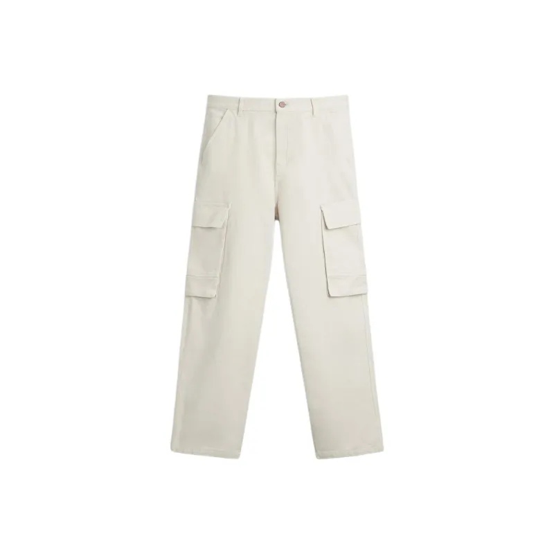 ZARA Cargo Pants Men's Raw White-0