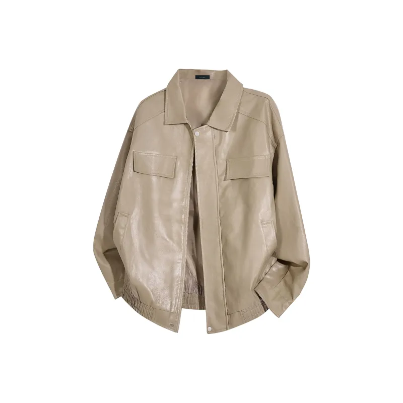 Yiwen Leather Jackets Unisex-16