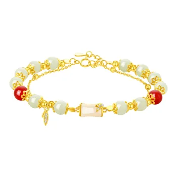 Lao Feng Xiang Chalcedony Jade Bracelets Women's