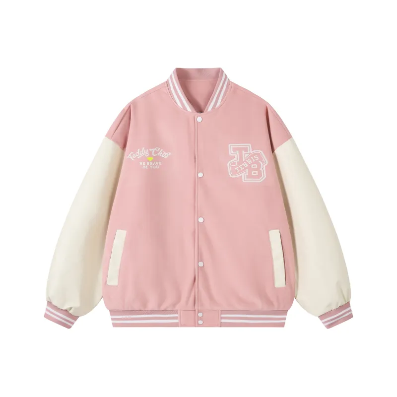 Teddy Bear Collection Baseball Jacket Coat Unisex-4