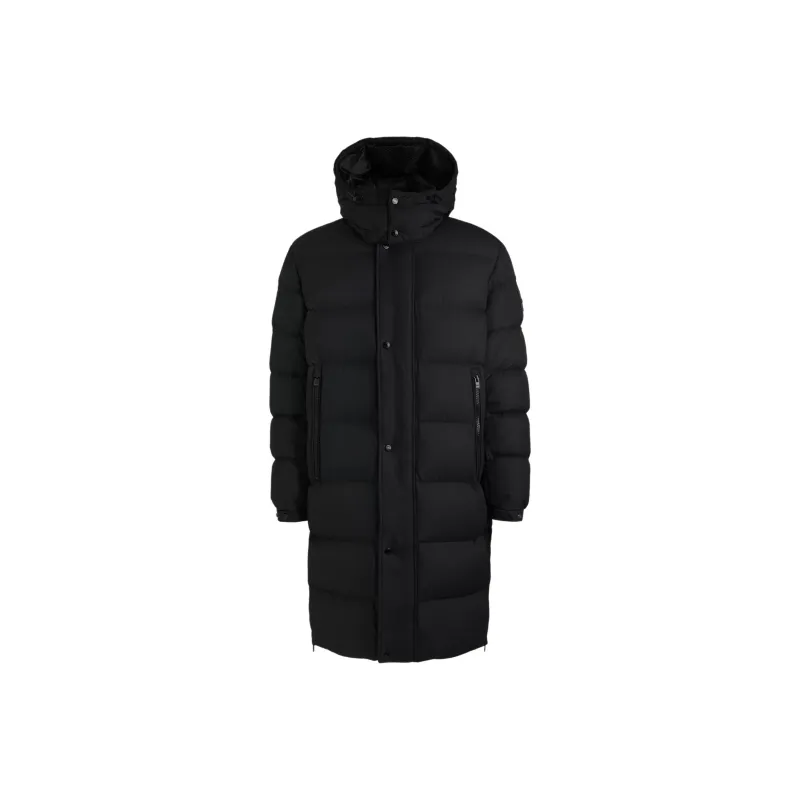 HUGO BOSS Long-length Hooded Padded Coat-0