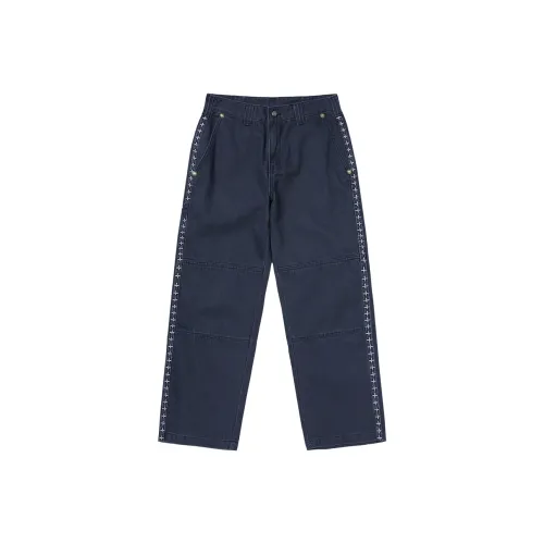 Dickies X THUG CLUB Dickies Collaboration Jeans Unisex Blue