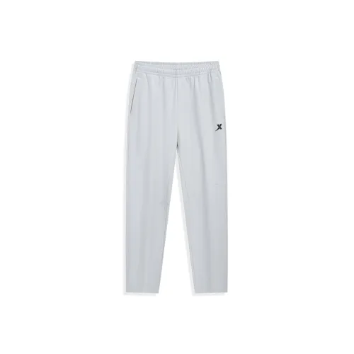 XTEP Knitted Sports Pants Men's Light Mist Gray