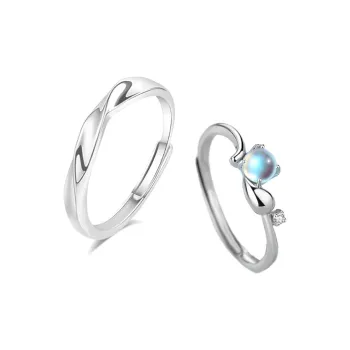 Fortune Gold Colored Glaze Rings Unisex