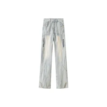 SAME FLOW Jeans Unisex Yellow Mud Blue