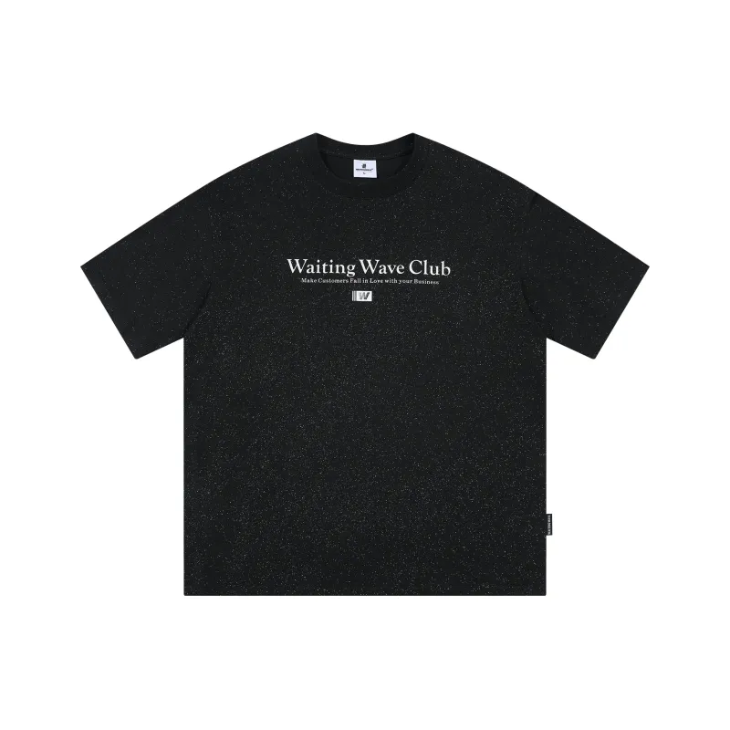 WAITINGWAVE T Shirt Unisex Black-0
