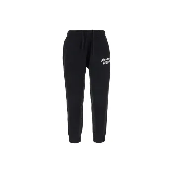 Maison Kitsune Logo Printed Tapered Track Pants