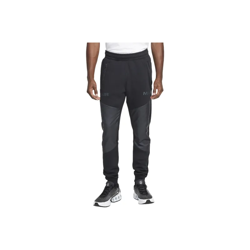 Nike SportswearAir Knitted Sports Pants Men's Black-0
