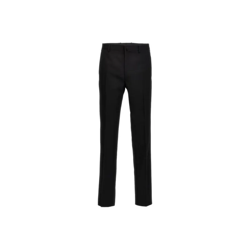 Lanvin Satin Trim Mid Rise Trousers-0