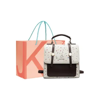 JANE KLAIN Synthetic Leather Backpack Women's White