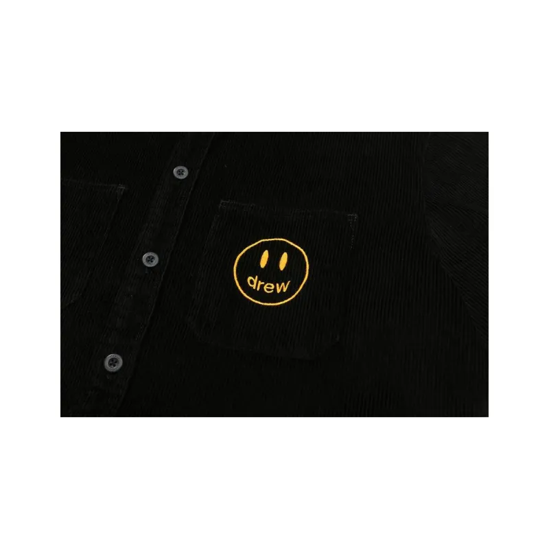 Drew House Letter Logo Series Shirts Unisex Black-4