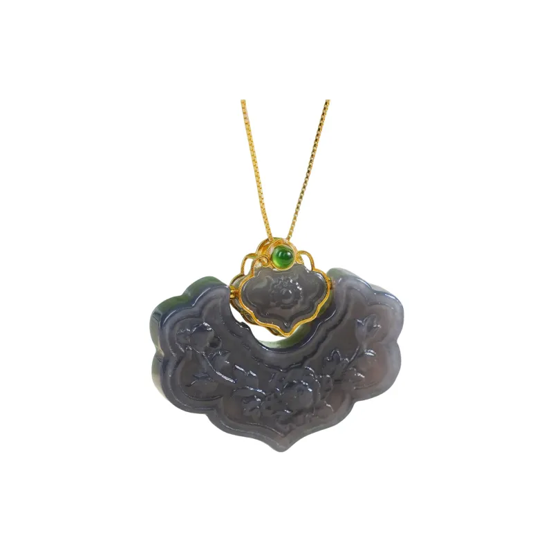 CUIYOUSHIJIA Hetian Jade Smoky Purple Women's-0
