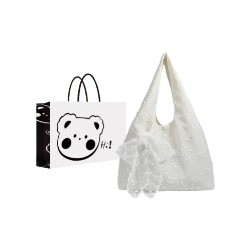 NX DOUGHNUT master Bag, Portable Underarm Shoulder Bag, Tote Bag Women's Chiffon Small Flower