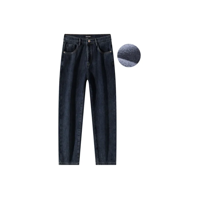 JEANSWEST American Vintage Classic Casual Versatile Everyday Commute Basic Straight Fit Spring Fall Men's-5