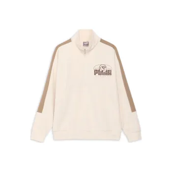 PUMA CORE HERITAGE FW24 MX Track ONE LINE Retro Jackets Men's High Mountain Accumulated Snow Color