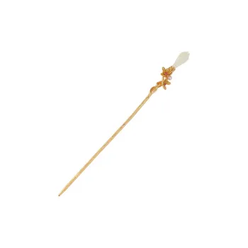 BYTHERE Hetian Jade Hairpin Pale Greenish White Jade Women's