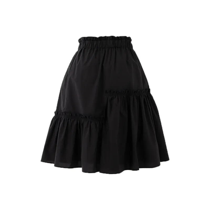 SOON FLOWER Summer Casual Short Skirts Women's Black-1