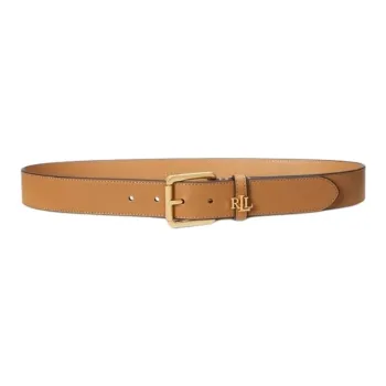 LAUREN RALPH LAUREN Genuine Leather Belts Women's Brown Width 3.5CM
