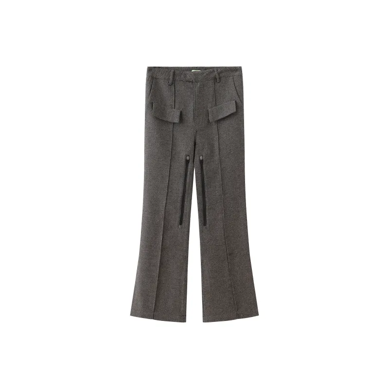 Umamiism Casual Pants Unisex Black Gray Color-0