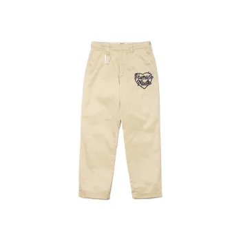 HUMAN MADE Straight leg Heart shaped Logo Trousers