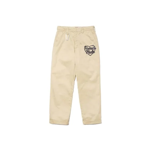 HUMAN MADE Straight leg Heart shaped Logo Trousers
