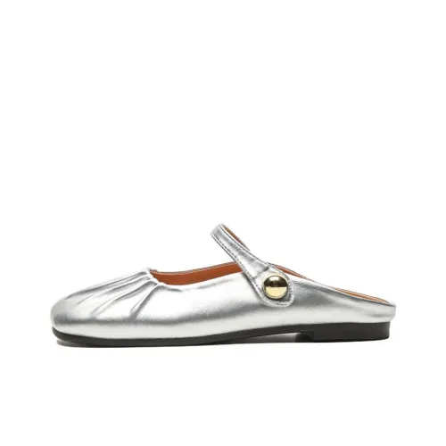 City Camel Rubber Sole Slip Resistant Closed Toe Slippers Women's