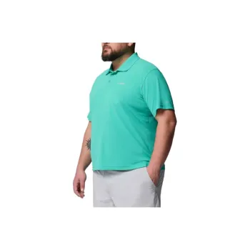 Columbia PFG Freezer Polo Shirt Men's Glazed Surface Green 343