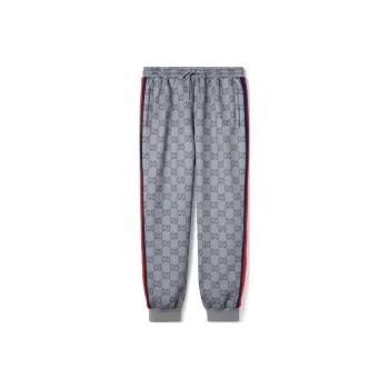 GUCCI FW24 Knitted Sweatpants Men's Gray