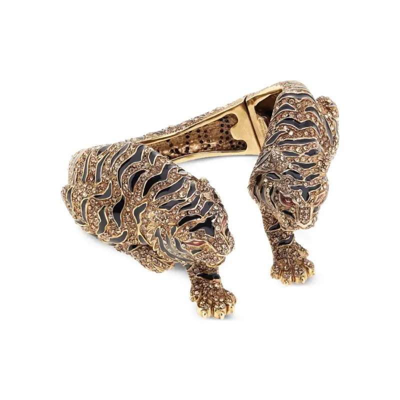 Roberto Cavalli Tiger motif Cuff Bracelet-1