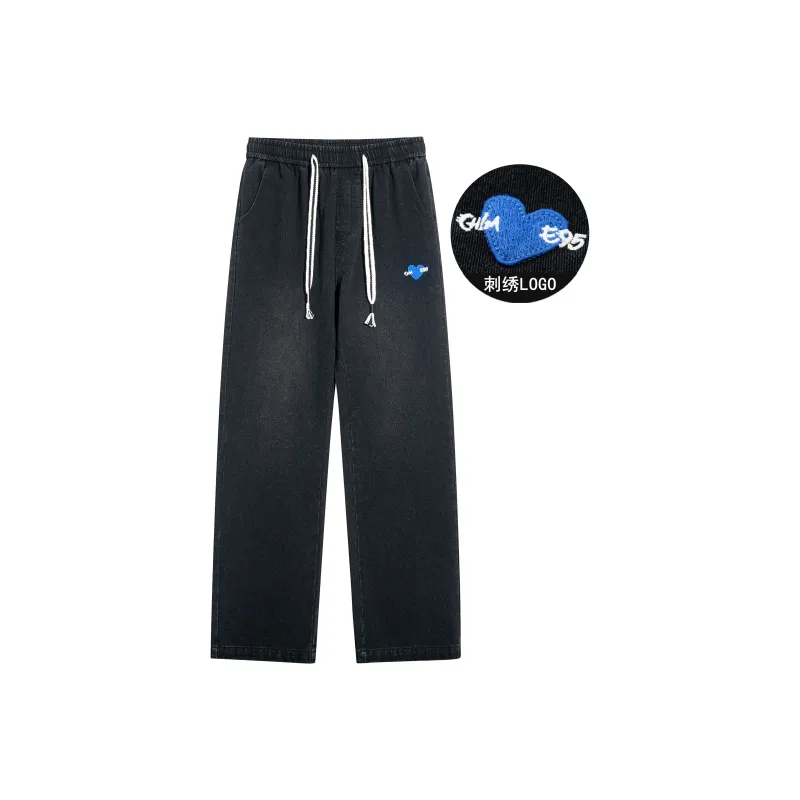 RHIME Chime95 Series Jeans Unisex Faded Black-0