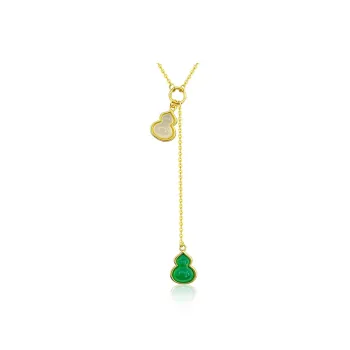 Bubble Scallops Chalcedony Jade Necklaces Women's