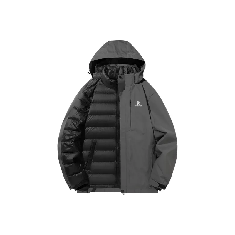 ROBINHOOD Water Resistant Windproof Breathable Warm Water Repellent Cold Resistant Rainproof Windbreaker Jacket Unisex-6